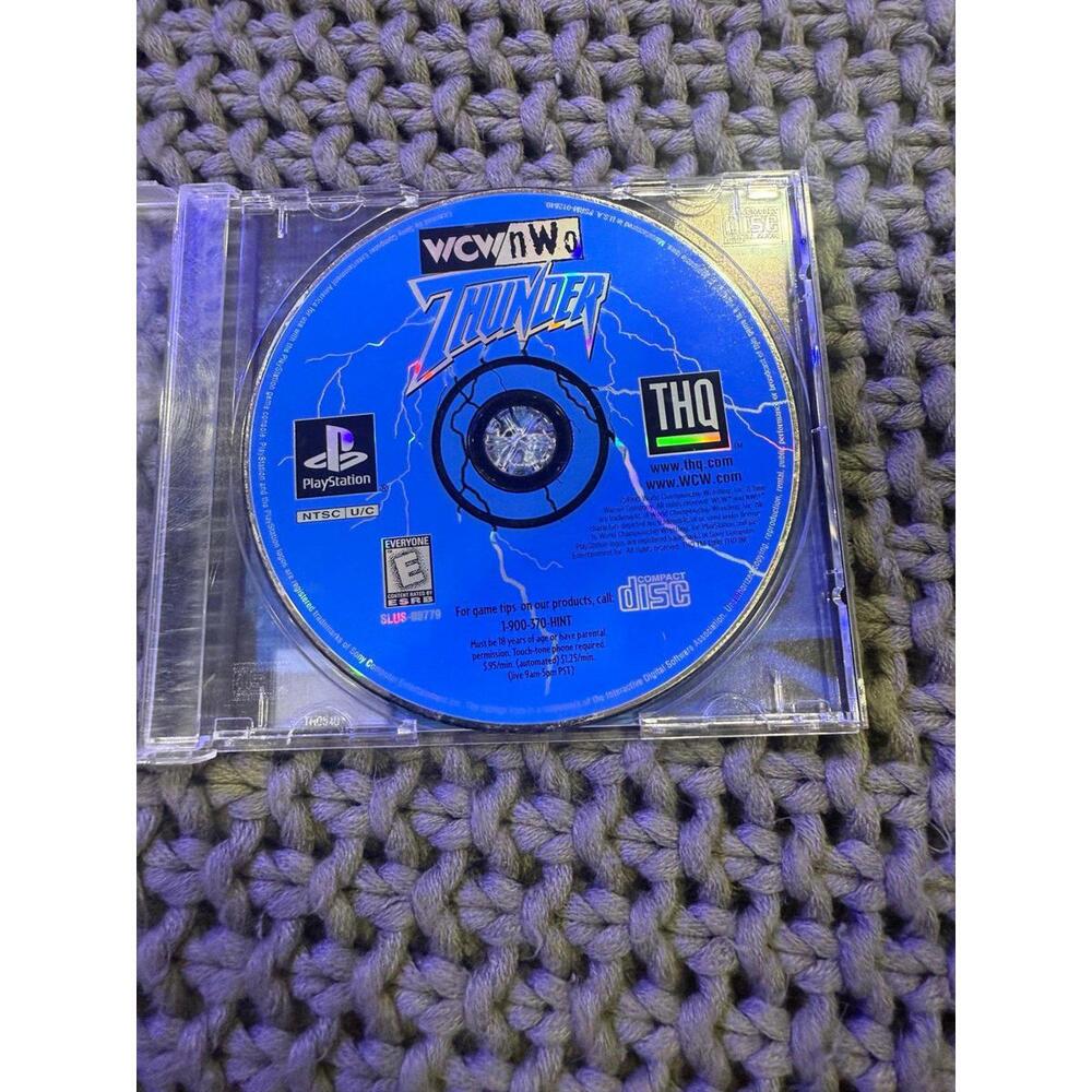 WCW NWO Thunder (Sony Playstation 1, 1999) PS1 - Disc & Case - Tested